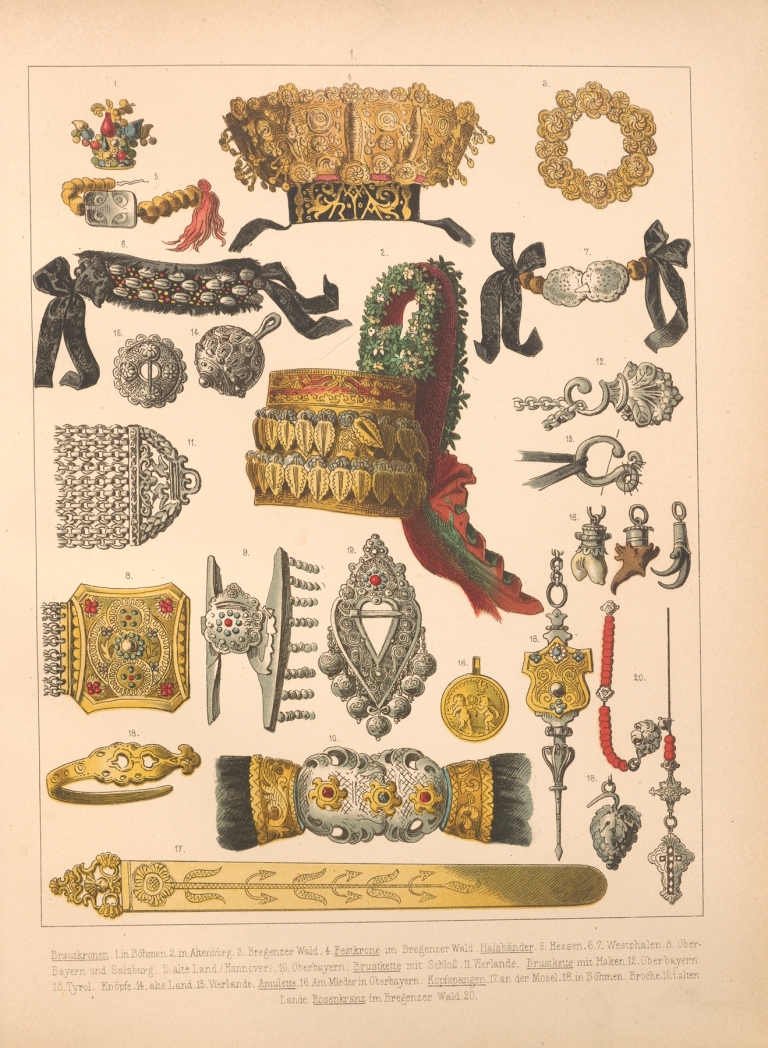 Deutsche Volkstrachten Pl.82 by Albert Kretschmer