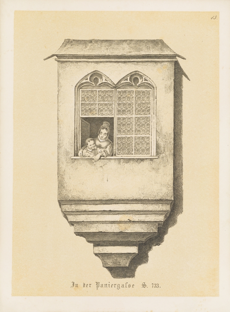 Die interessantesten Chörlein an Nürnberg’s mittelalterlichen Gebäuden Pl.13 by Friedrich Mayer
