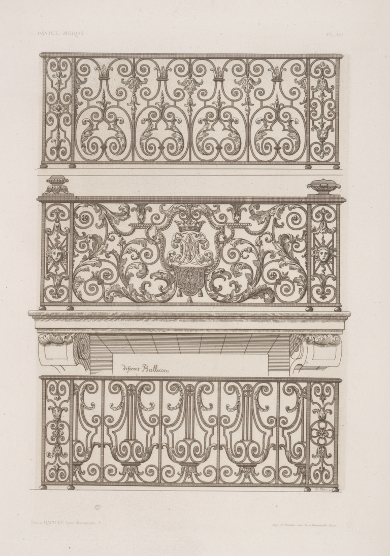 Diferent ballecons by André-Charles Boulle