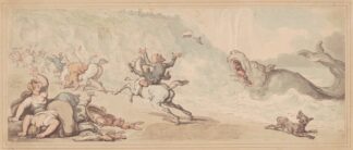 Dr. Syntax and the whale by Thomas Rowlandson