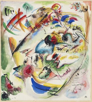 draft for ‘Träumerische Improvisation’ by Wassily Kandinsky