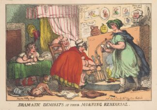 Dram-a-tic demireps at their morning rehearsal by Thomas Rowlandson