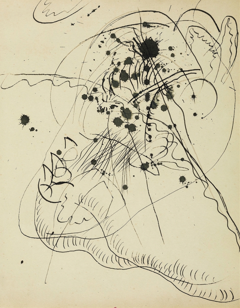 Drawing after ‘Blauer Fleck by Wassily Kandinsky