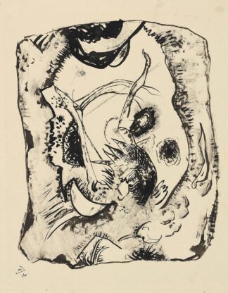 Drawing for ‘Bild auf hellem Grund’ by Wassily Kandinsky