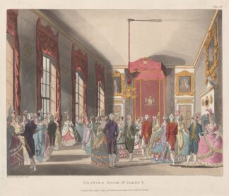 Drawing Room St James’s by Thomas Rowlandson