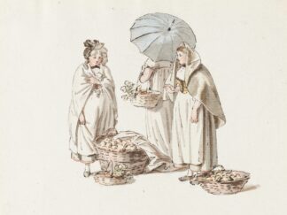 Drei Frauen auf dem Markt in Bern by Franz Niklaus König