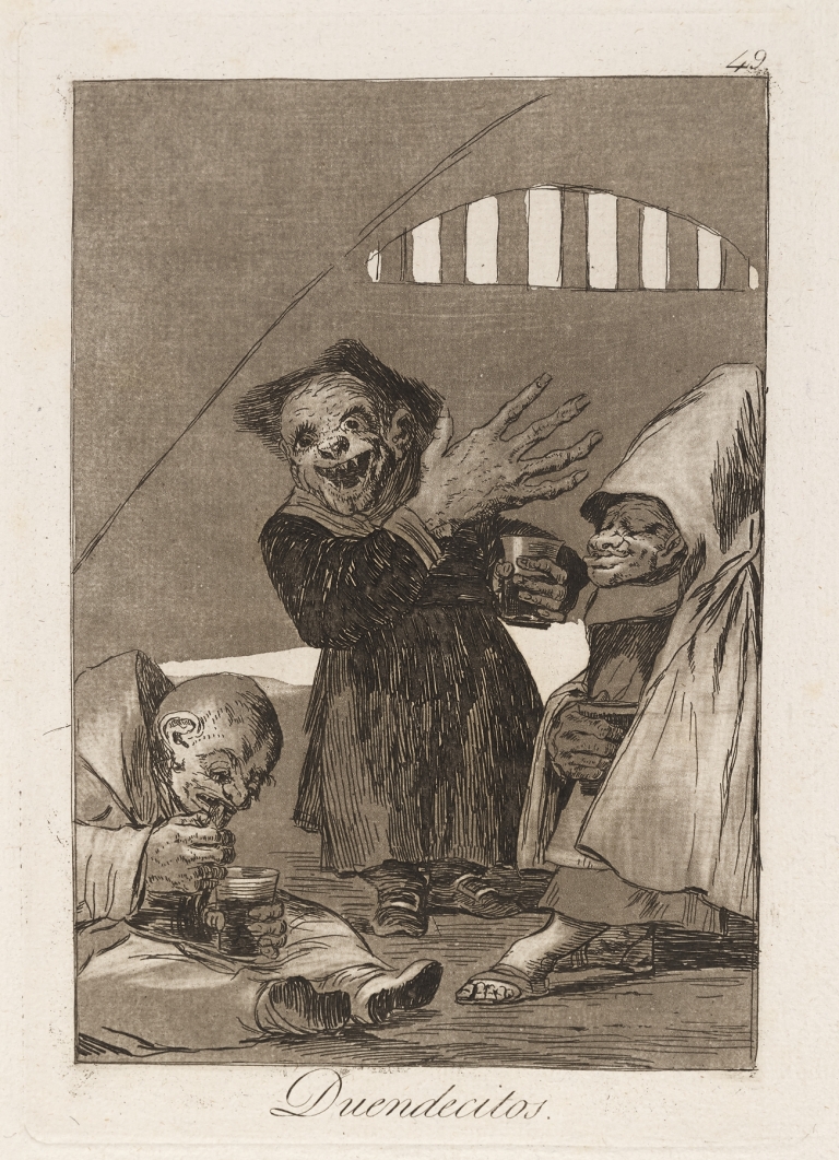Duendecitos. by Francisco de Goya