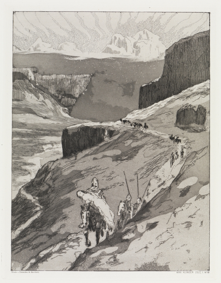 Durch Gebirge by Max Klinger