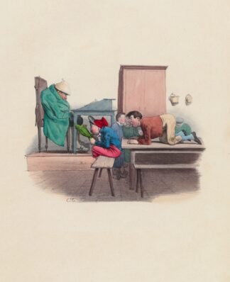 Ecole de Mr. Mayeux by Charles-Joseph Traviès de Villers