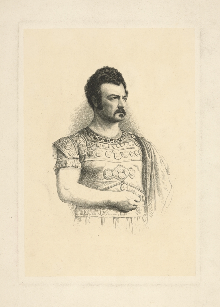 Edwin Forrest as Spartacus. The Gladiator. Act V. Scene I. by H. G. Hall