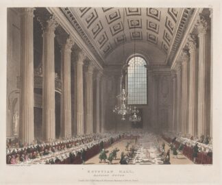 Egyptian Hall, Mansion House by Thomas Rowlandson