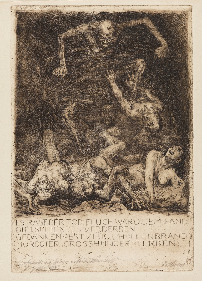 Ein Totentanz. Zwölf Stichradierungen und Sinnsprüche by Bruno Héroux