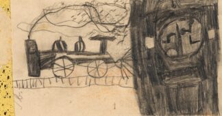 Eisenbahn by Egon Schiele