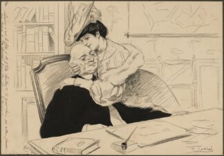 Elle – Comme c’est la fête à sa p’tite louloute, le gros chéri va aller passer un mois à la chasse, pour lui faire plai by Fernand Louis Gottlob