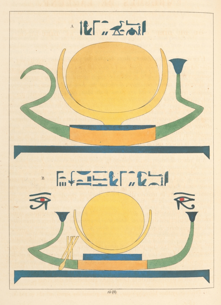 Emblemes de la Lune, ou du Dieu Ooh, Ioh, Pooh, le Dieu-Lune. by Léon-Jean-Joseph Dubois