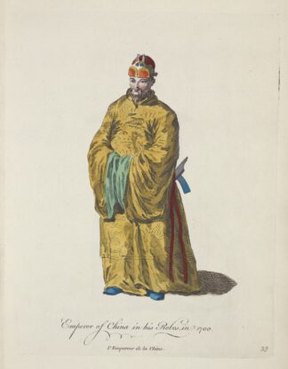 Emperor of China in his robes, in 1700. L’empereur de la Chine. by Charles Grignion