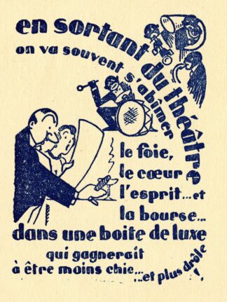 En sortant du théâtre by Anonymous