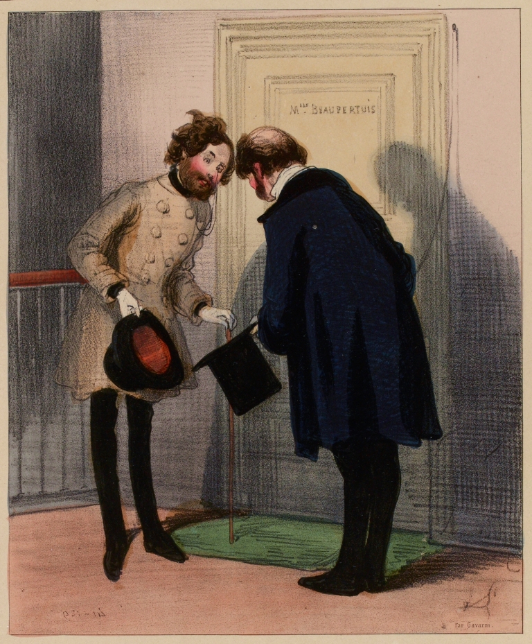 Enchanté M’sieu de l’honneur de vous voir by Paul Gavarni