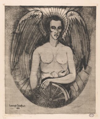 Engel met wiel by Lodewijk Schelfhout