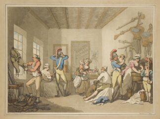 English barracks by Thomas Rowlandson
