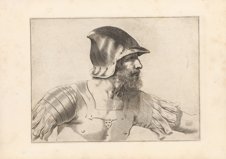 Engravings after Guercino’s Libro dei Disegni Pl.11 by Francesco Curti