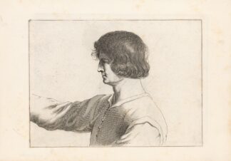 Engravings after Guercino’s Libro dei Disegni Pl.14 by Francesco Curti