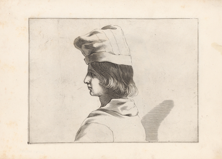 Engravings after Guercino’s Libro dei Disegni Pl.16 by Francesco Curti