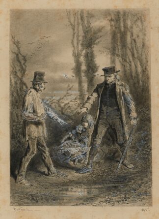 Enlèvement de Cosette Qui cherche le mieux peut trouver le piret by Alphonse Marie De Neuville