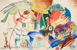 Entwurf zu ‘Allerheiligen II by Wassily Kandinsky