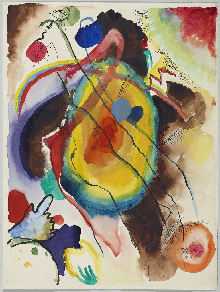 Entwurf zu einem Wandbild für Edwin R. Campbell by Wassily Kandinsky
