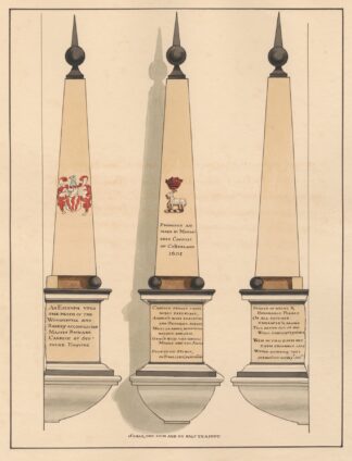 Epitaph to Richard Candish from Hornsey Church by Daniel Lysons