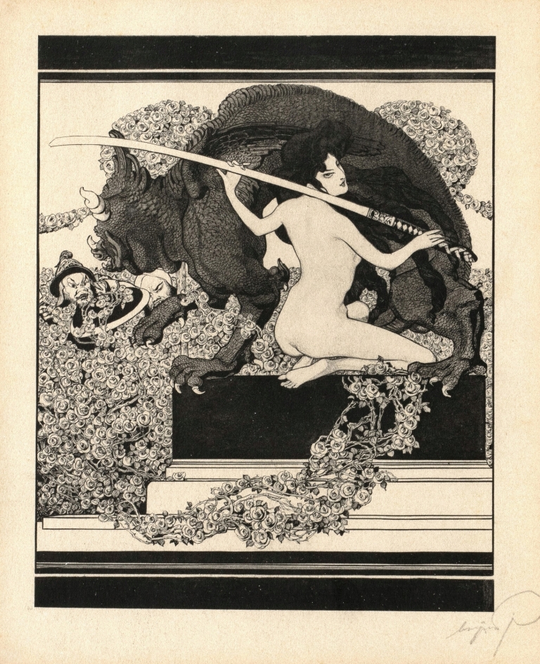 Erotische Darstellung 9 by Franz von Bayros