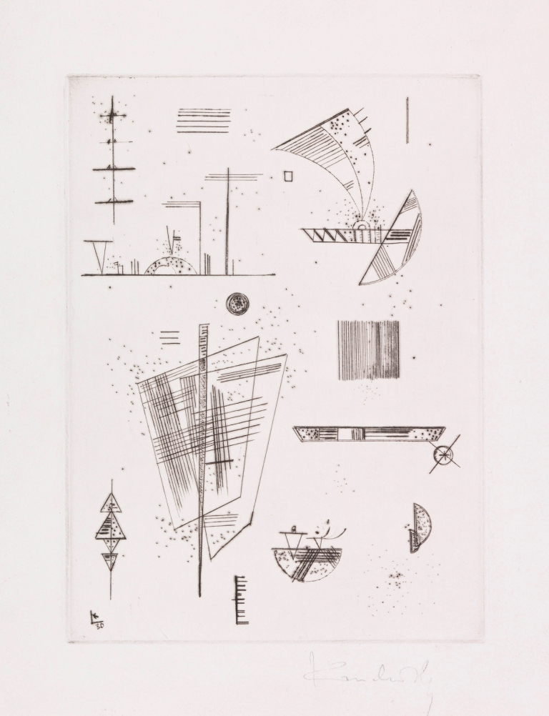 Erste Radierung für die Editions ,Cahiers d´Art by Wassily Kandinsky