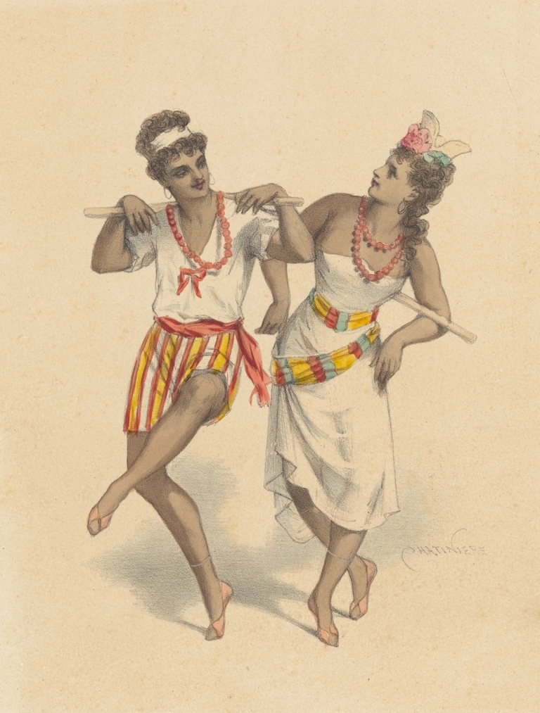 Esclaves dans le ballet de Paul et Virginie by Antonin-Marie Chatinière