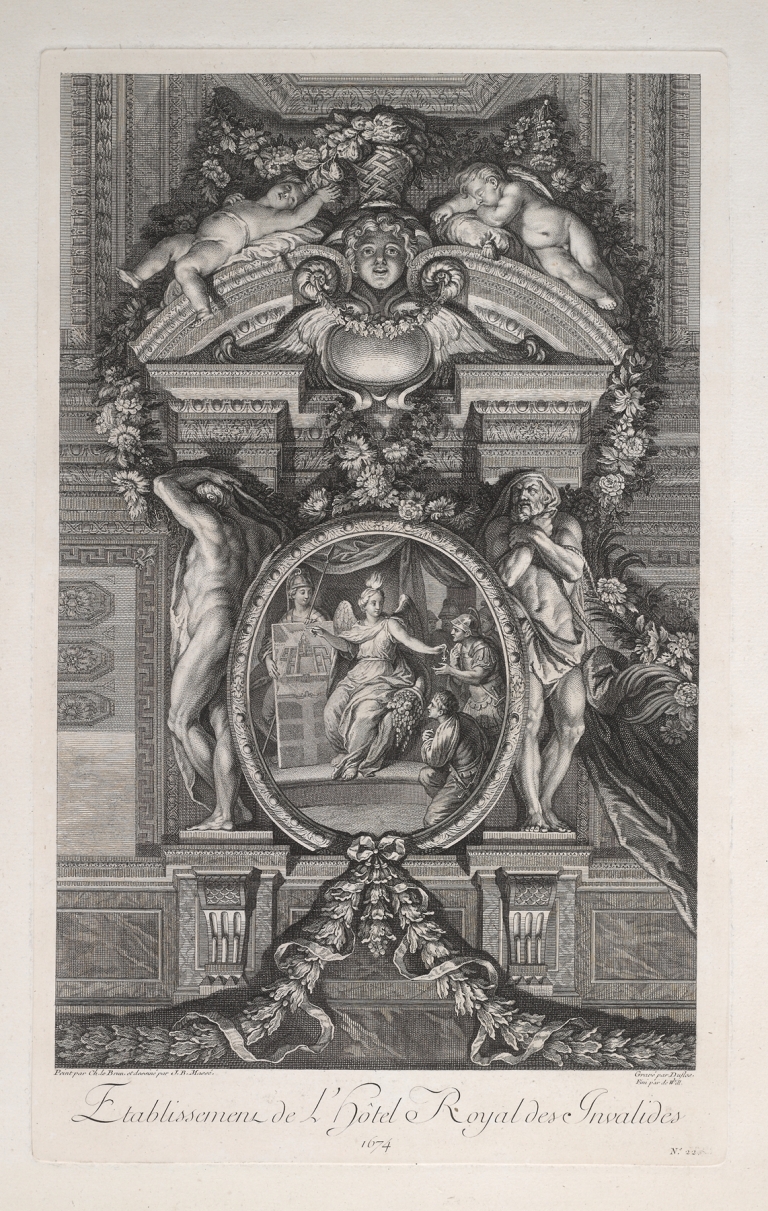 Etablissement de L’Hotel Royal des Invalides, 1674 by Claude-Augustin Duflos