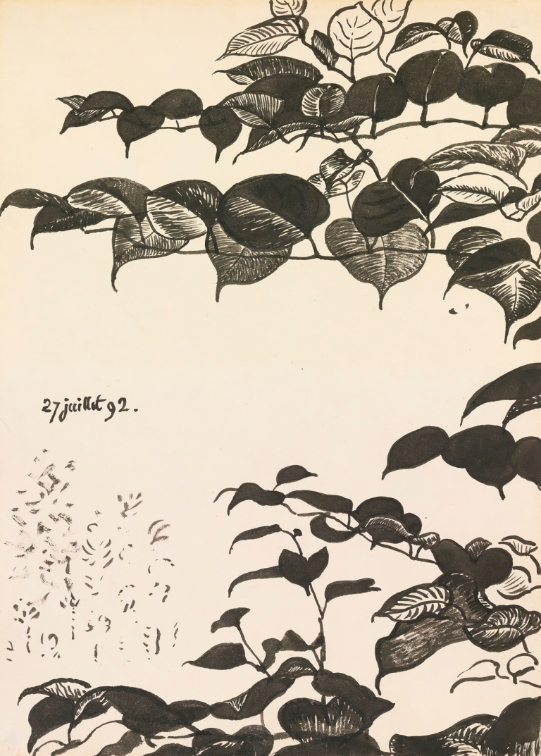 Étude De Feuillages Stylisé by Georges Lemmen