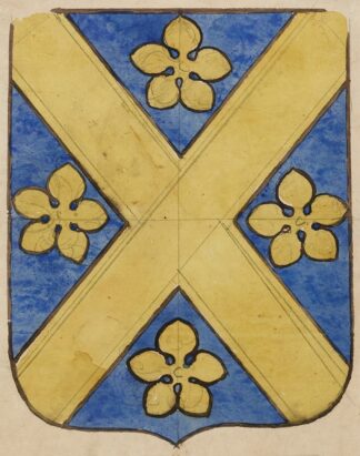 Etude pour un vitrail à motif héraldique ; écusson II by Prosper Lafaye