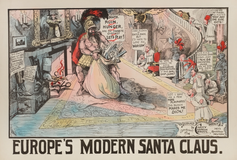 Europe’s Modern Santa Claus by Carey Cartoon Service