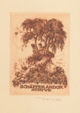 Ex libris van Andor Schäffer by Kornél Révész