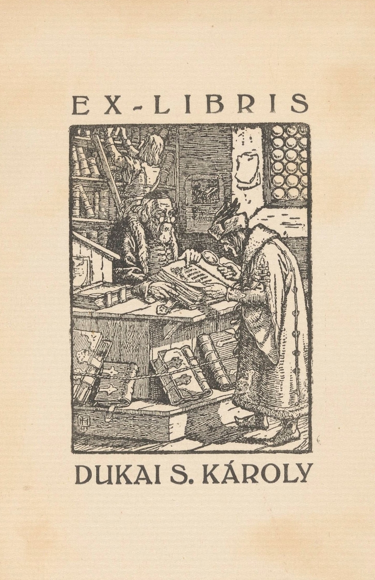 Ex libris van Dukai S. Károly by Anonymous