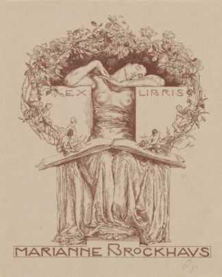 Ex libris van Marianne Brockhaus by Otto Greiner