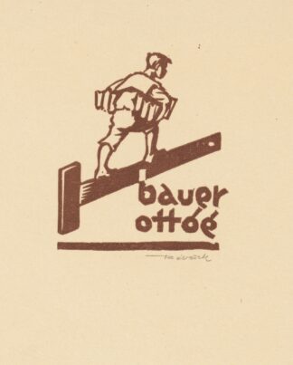 Ex libris van Ottóé Bauer by Kornél Révész