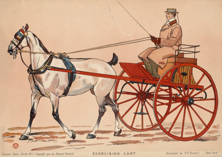 Exercising cart by Edward Penfield