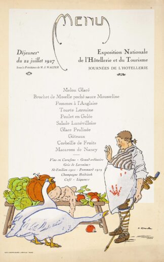 Exposition Nationale de l’Hôtellerie et du Tourisme – Déjeuner du 22 juillet 1927 by Pierre Roger Claudin