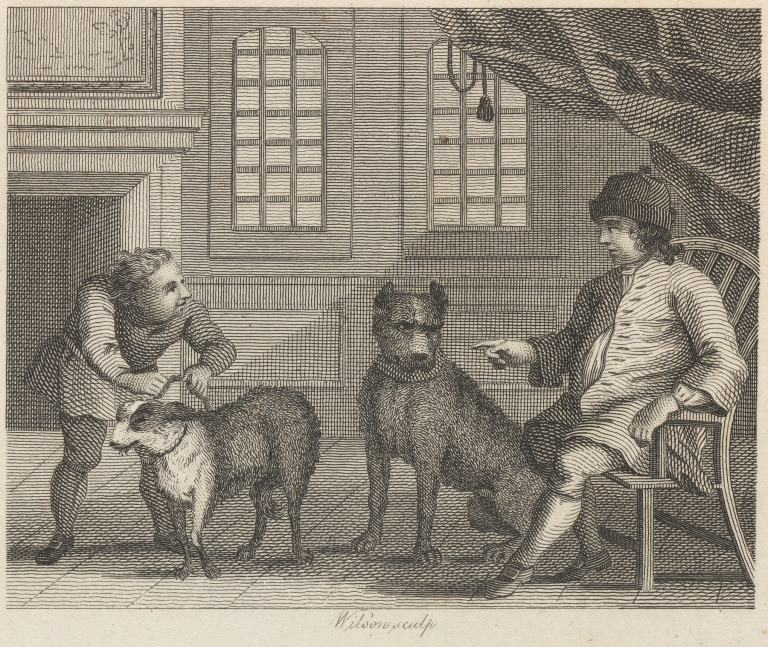 Fable XXVI. The Cur and the Mastiff by John Wootton