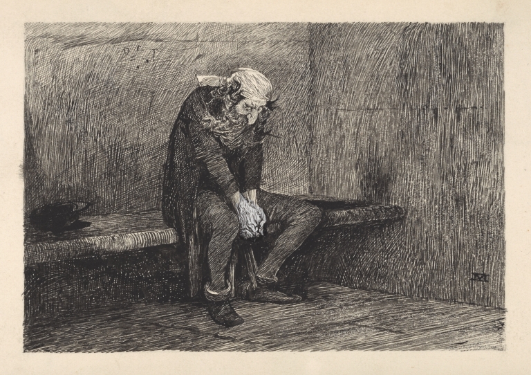 Fagin in his cell by James Mahoney