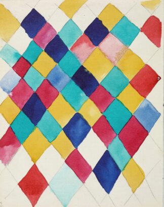 Farbstudie mit Rauten by Wassily Kandinsky