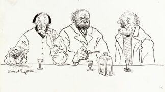 Farmers in Längshult by Albert Engström