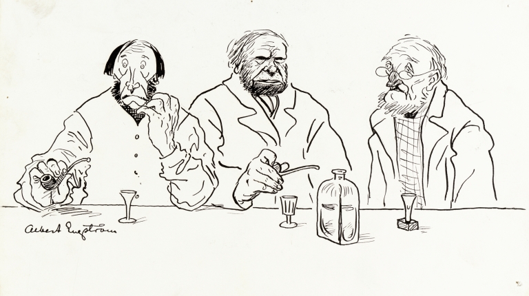 Farmers in Längshult by Albert Engström