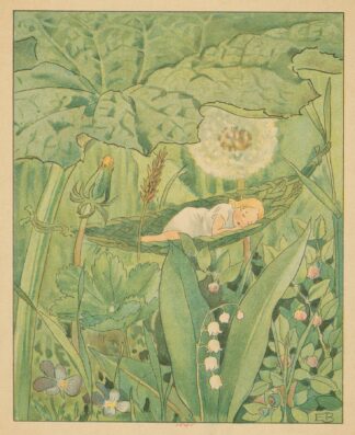Fast asleep. by Elsa Maartman Beskow